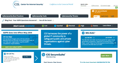 Desktop Screenshot of cisecurity.org